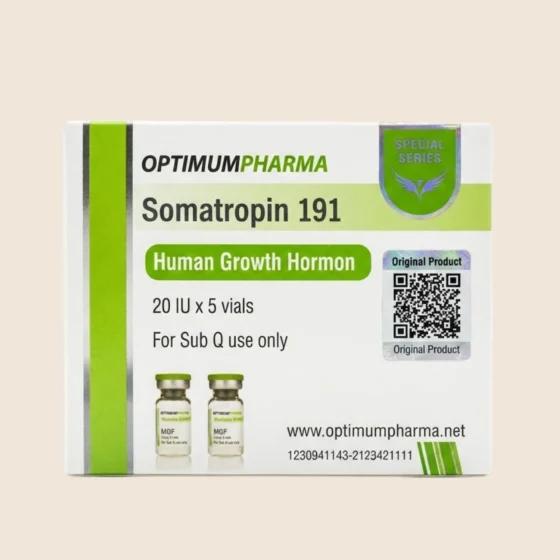 Optimum Pharma HGH Somatropin 191 peptide 20IU box