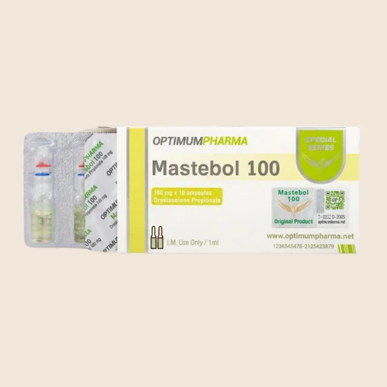 Optimum Pharma Mastebol 100 drostanolone propionate ampoules box