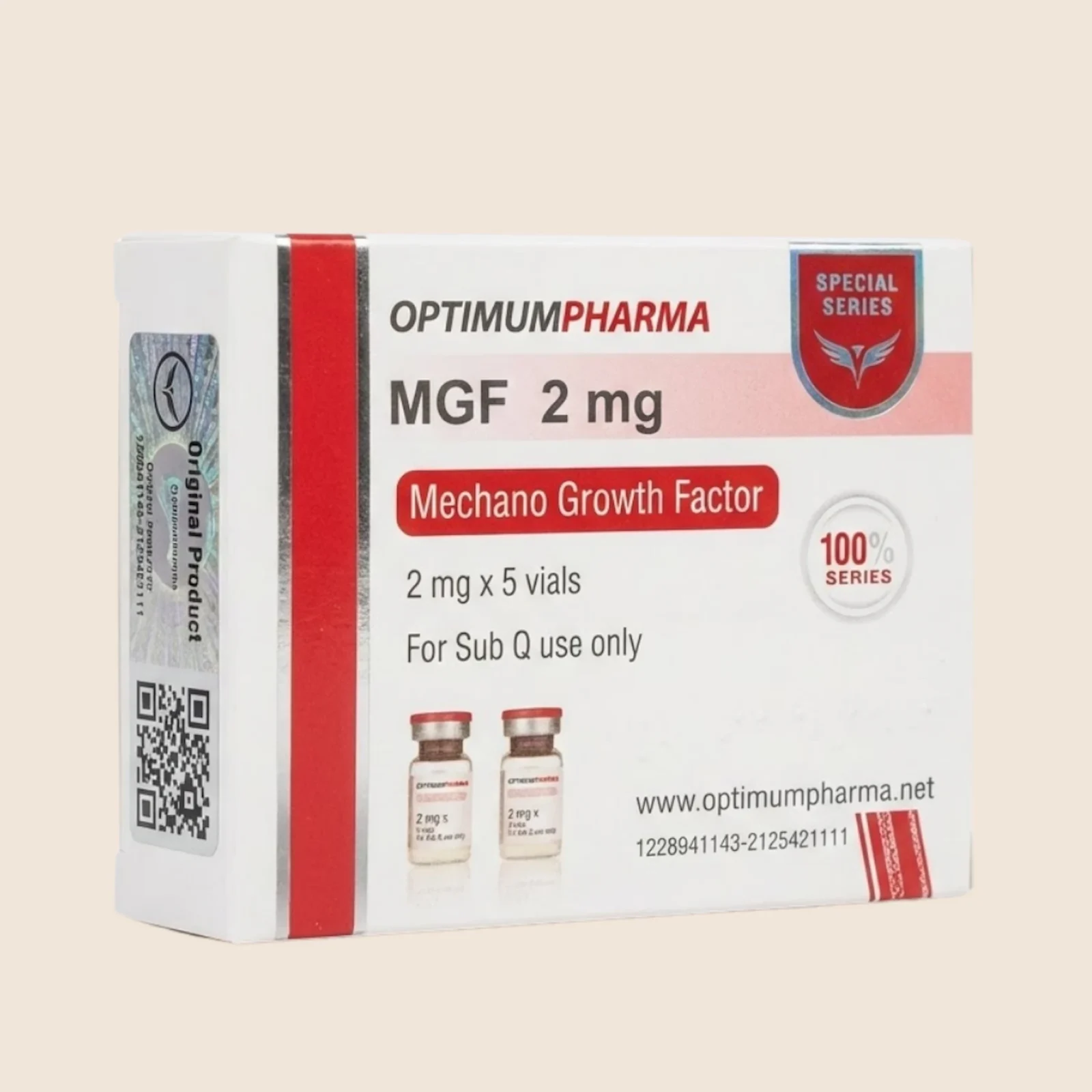 Optimum Pharma MGF Mechano Growth Factor peptide 2mg box