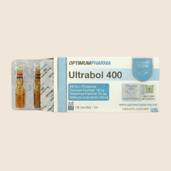 Optimum Pharma Ultra 400 trenbolone testosterone boldenone ampoule box